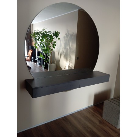 Консоль для прихожей с овальным LED-зеркалом A-148